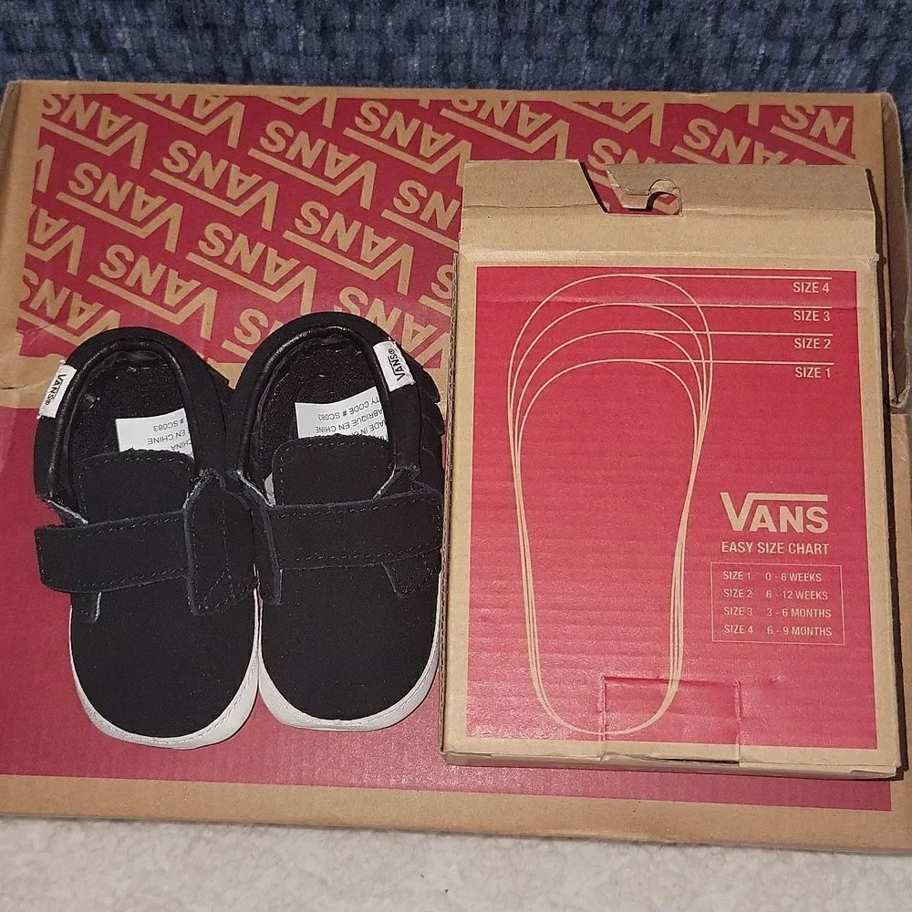 New Vans Chukka V Moc Moccasin Crib Shoes Soft Bottom Fringe Size 3 • 3-6 month